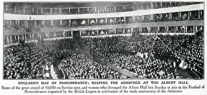 Twenties Prints: 10, 000 ex-servicemen and women attend The Festival of Remembrance on Armistice Day evening (11th November)