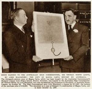 Commissioner Prints: 1297 copy of the Magna Carta sold to Australia