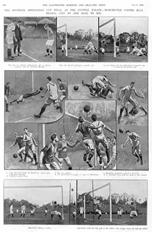 Roberts Prints: 1909 FA Cup Final: Manchester United beats Bristol City 1-0