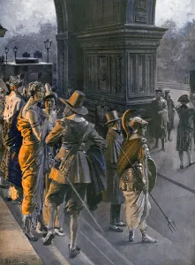 Matania Prints: The 1914 Season - a Fancy Dress Ball by Matania