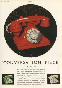 Phone Prints: 1934 G. P. O telephone advertisement