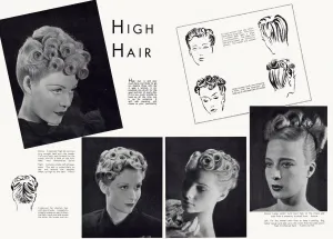 Long Prints: 1938 hairstlyes for women