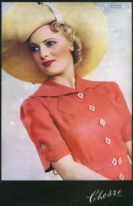 Straw Prints: 1939 fashion