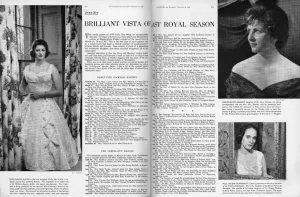 Parties Prints: The 1958 Season - list of parties and balls in The Tatler