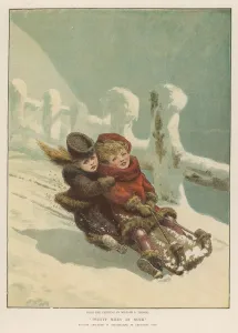 Twenty Prints: 2 Girls Sledging 1879