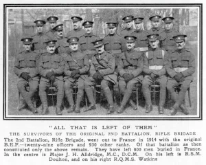 Survivors Prints: 2nd Battalion, Rifle Brigade survivors
