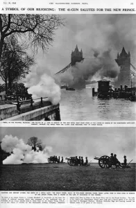 Symbol Prints: 41-gun salutes, celebrating the birth of Prince Charles