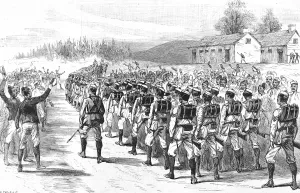 Light Prints: 44th Gurkha Light Infantry leaving Shillong, Assam, 1891