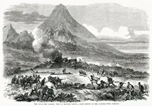 West Prints: 57th Regiment captures a Maori redoubt on the Katikara River