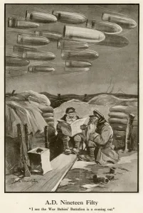 Mortars Prints: A. D. 19 (?) by B Bairnsfather