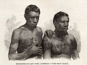Ship Prints: Two aboriginal men, named Garicha and Boyguda, of Cape York, Australia