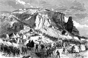 1868 Prints: Abyssinian Expedition: The storming of Magdala on Easter Mon