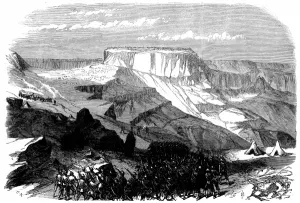 Camp Prints: Abyssinian War: The 33rd Foot Advancing upon Magdala, from b