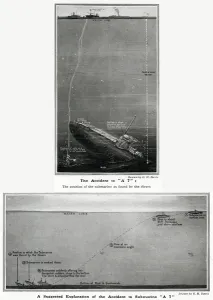 Accidents Prints: Accident to submarine A7 by G. H. Davis