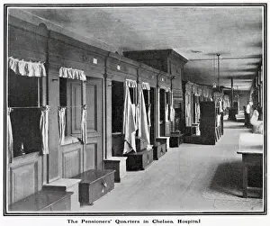 Hospital Prints: The accommodation of the Chelsea pensioners designed by Sir Christopher Wren