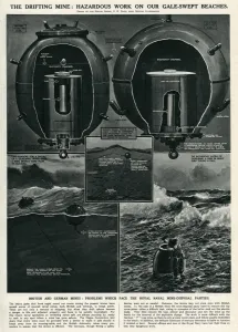 Mechanism Prints: Active Drifting Mines by G. H. Davis