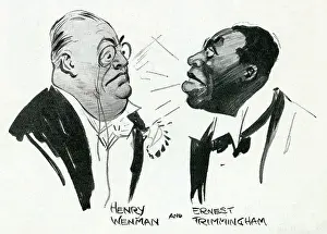 Twenties Prints: Actor Ernest Trimmingham (1880-1942) - Actor in the role of the Bandleader The Dippers at The Criterion