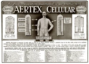 Shorts Prints: Advert for Aertex mens underwear 1911