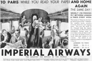 Airways Prints: Advert / Air to Paris 1934