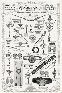 Clark Prints: Advert for Alexander Clark, jewellery 1912