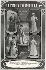 Driving Prints: Advert for Alfred Dunhill Ltd - women's automile coats 1907