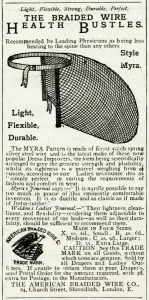 Mark Prints: Advert for American Braided Wire bustles 1887