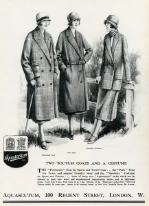 Loose Prints: Advert for Aquascutum coats 1925