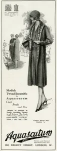 Tweed Prints: Advert for Aquascutum womens coats 1930