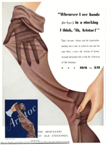 Pure Prints: Advert for Aristoc stockings 1937