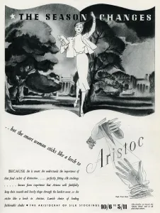Silk Prints: Advert for Aristoc stockings 1937
