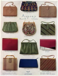 Asprey Prints: Advert for Asprey clutch bags 1928