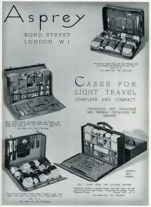 Asprey Prints: Advert by Asprey compact dressing case 1937