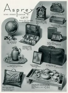 : Advert for Asprey selection of household items 1937