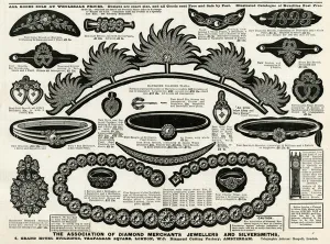 Tiara Prints: Advert for Association of Diamond Merchants Jewellers 1896