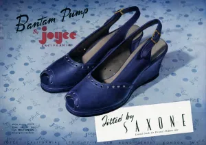 Joyce Prints: Advert for Bantam by Joyce California shoes 1946