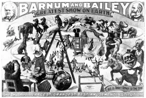 Barnum Prints: Advertisement for Barnum and Baileys Circus, 1897