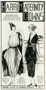 Maternity Prints: Advert for Barri: Maternity wear 1920