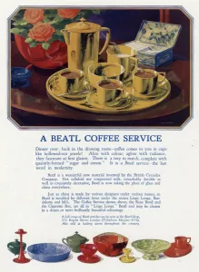 Plastic Prints: Advert for Beatl coffee service 1930