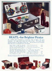 Goods Prints: Advert for Beatl picnic basket 1930