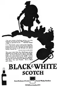 Walter Prints: Advertisement for Black & White Whisky