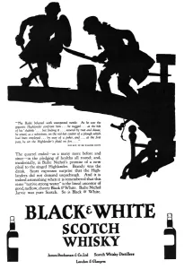 Walter Prints: Advertisement for Black & White Whisky