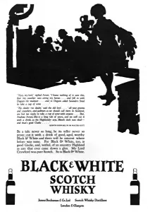 Walter Prints: Advertisement for Black & White Whisky