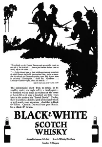 Walter Prints: Advertisement for Black & White Whisky