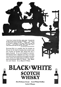 Walter Prints: Advertisement for Black & White Whisky