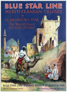 Line Prints: Advert for Blue Star Line, Arandora Star 1929