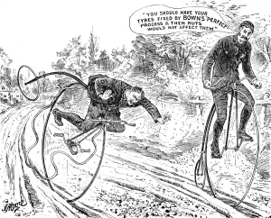 Popular Prints: Advertisement for Bowns Perfect Process for Bicycle Tyres