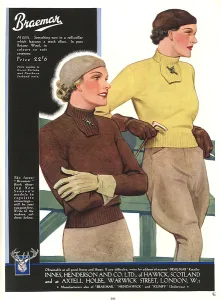 Wool Prints: Advertisement for Braemar Woollens 1936
