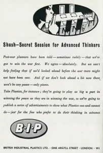 Ground Breaking Prints: Advert for British Industrial Plastic Limited 1942
