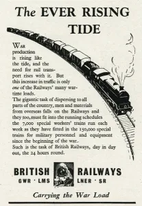 Traffic Prints: Advert for British Railways 1943