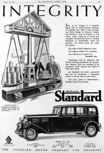 Payments Prints: Advertisement for British Standard car